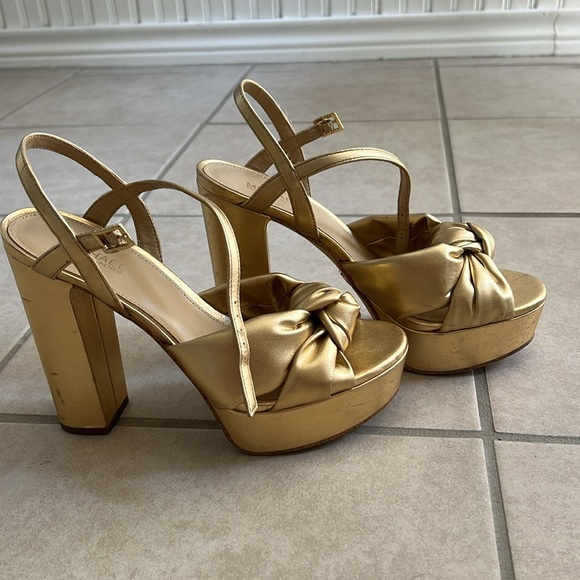 MICHAEL Michael Kors Josie Knotted Ankle Strap Platform Dress Sandals - Picture 2 of 6